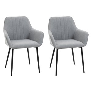 Eetstoelen - Comfort Collection - ademende bekleding - licht grijs