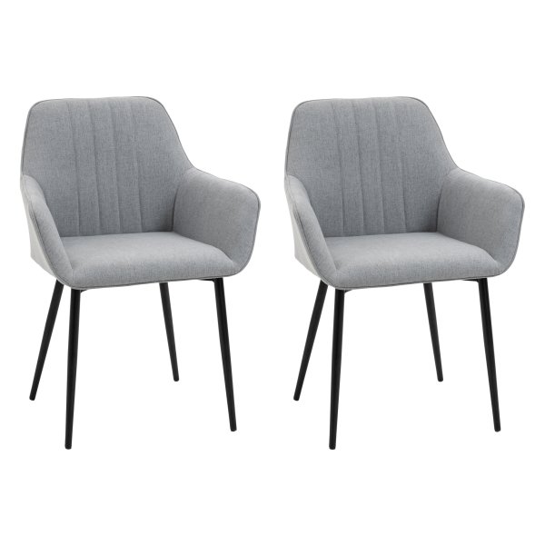 Eetstoelen - Comfort Collection - ademende bekleding - licht grijs