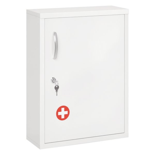 Muurmedicijnkastje – StaalCraft – Met slot – Wit