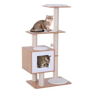 Kattenspeeltoren - Kattenplezier - Klimmogelijkheden - Sisal - Grijs