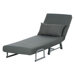 Stoel - Logeerstoel - Gestoffeerd - Ergonomisch - Donkergrijs