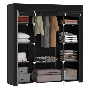 Kledingkast - TrendyLife - Ritssluiting - Stoffen - Grijs