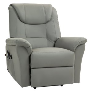 Comfortabele Ontspanningsstoel - Luxe Massage - Verwarming - Lichtgrijs