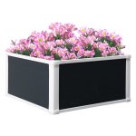 Plantenbak - Verhoogd - Afvoersysteem - Grijs