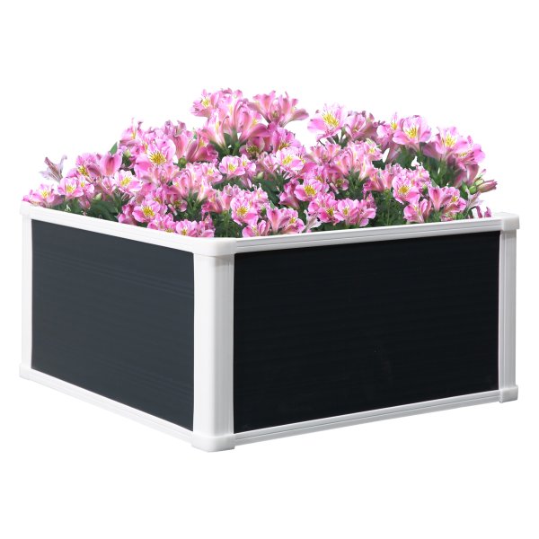 Plantenbak - Verhoogd - Afvoersysteem - Grijs