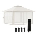 Tuinpaviljoen - Luxeshade - Opvouwbaar - UV-bescherming - Crèmekleurig