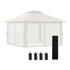 Tuinpaviljoen - Luxeshade - Opvouwbaar - UV-bescherming - Crèmekleurig