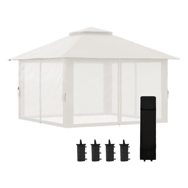 Tuinpaviljoen - Luxeshade - Opvouwbaar - UV-bescherming - Crèmekleurig