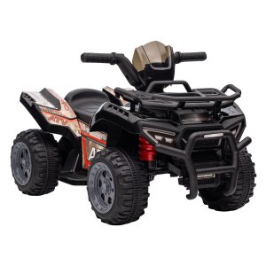 Kindervoertuig - - Elektrische kinderquad - LED koplamp - Zwart