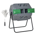 Composteringsvat - Groene Tuin - 160 liter - 2 compartimenten - Grijs