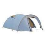 Campingtent - Tunneltent - 4-persoons - Waterdicht - Lichtblauw
