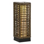 Zonnelamp – Rattan Zonlicht - Waterdicht - Automatisch - Bruin