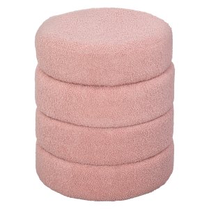 Poefwerp - Zacht & Roze - Teddy fleece - 120kg - roze