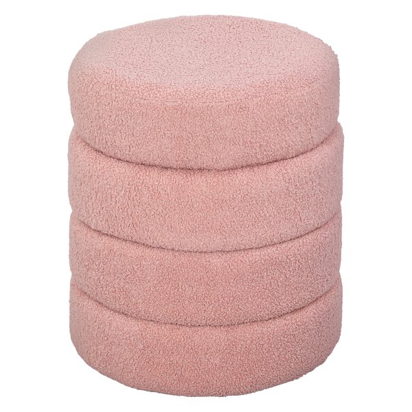 Poefwerp - Zacht & Roze - Teddy fleece - 120kg - roze