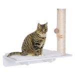 Kattenplank - KittyCatCo - Balspeelgoed - Pluche - Wit