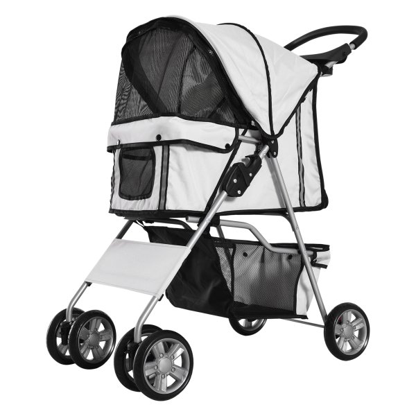 Hondenbuggy – AutoBuggy - 3-in-1 functionaliteit – zilver
