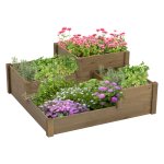 Kruidenbak - Rustic Garden - 3 niveaus - Groentebed - Bruin