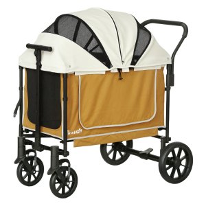 Hondenbuggy - Opvouwbaar - Voor honden en katten - Bruin