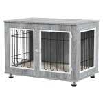 Hondenbench - HappyPets - Dubbele deuren - Opvouwbaar - Zwart