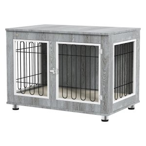 Hondenbench - HappyPets - Dubbele deuren - Opvouwbaar - Zwart