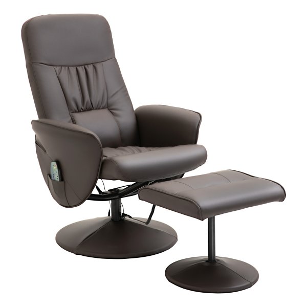 Relaxfauteuil - ComfortLiving - Ergonomisch design - Massagefunctie - Bruin