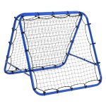 Voetbalmaas - Omkeerbaar wandnet - Verstelbare bumper - Staalblauw