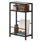 Rekplanken - Stijlvol - Stalen frame - Zwart