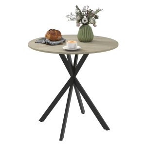 Tafelblad - Compact en Stijlvol - Wit Eiken/Zwart