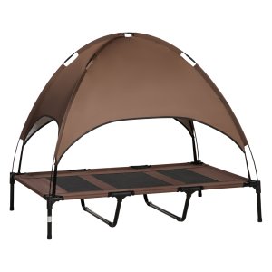 Hondenbed – LuxePaws - Verhoogd en ademend – Bruin
