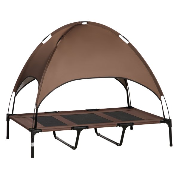 Hondenbed – LuxePaws - Verhoogd en ademend – Bruin