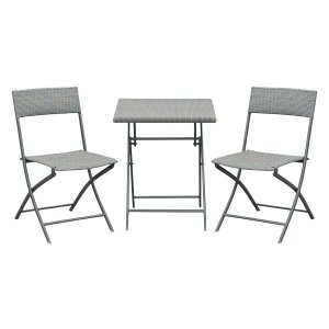 Bistroset - Polywood - 2-zits - Grijs