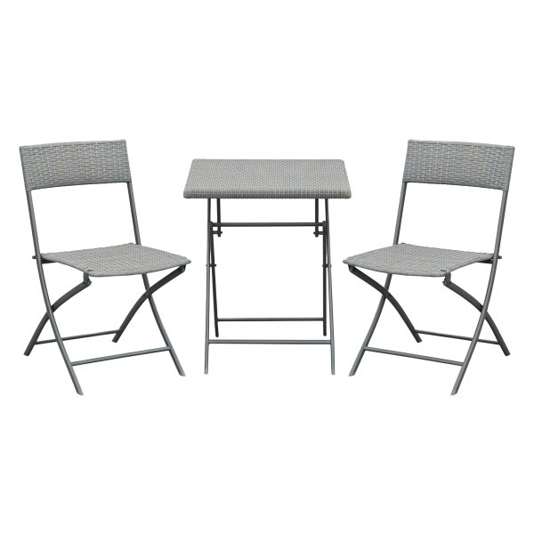 Bistroset - Polywood - 2-zits - Grijs