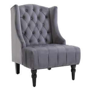 Fauteuil - Comfortabel – Verhoogde benen - Grijs