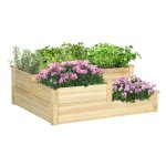 Plantentrap - Natuurlijk Groen - 3-laags – Sparrenhout - Groen