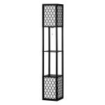 Vloerlamp - Luxlight - Dubbele laag - Houtkleur