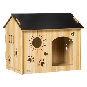 Hondenhut - - Ventilatieopeningen - MDF Eiken