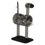 Kattentunnel - HappyCat - Zebraprint - Jute - Zwart-wit