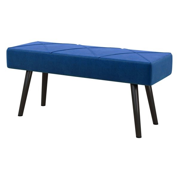Bankje - Luxe fluweel - Blauw