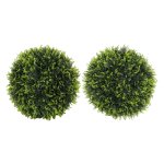 Decoratieve Kunstplanten - Set van 2-  UV-bestendig - Voor binnen en buiten - Groen