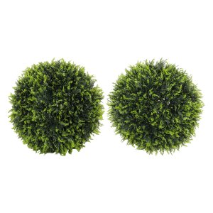 Decoratieve Kunstplanten - Set van 2-  UV-bestendig - Voor binnen en buiten - Groen