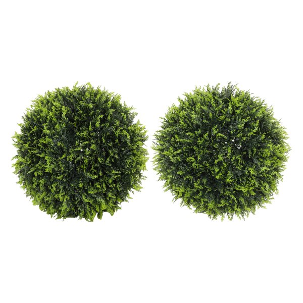 Decoratieve Kunstplanten - Set van 2-  UV-bestendig - Voor binnen en buiten - Groen