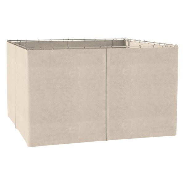 Zijwand 4-delig Set voor 3x4m Paviljoen Zijwanden met Haken 352 x 205 cm Waterdicht stabiel winterbestendig Zijwand Zijpanelen voor Partytent Tuinpaviljoen Beige