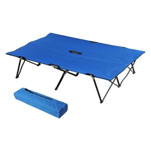 Kampeerbed - Duurzaam - Draagbaar - Blauw