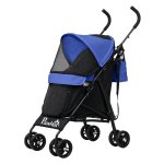 Huisdierenbuggy - Veiligheidslijnen - Netraam - Donkerblauw