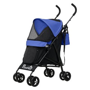 Huisdierenbuggy - Veiligheidslijnen - Netraam - Donkerblauw