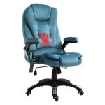 Ergonomische Gamingstoel - Massagefunctie - Hoogte verstelbaar - Blauw