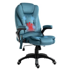Ergonomische Gamingstoel - Massagefunctie - Hoogte verstelbaar - Blauw