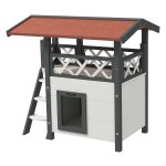 Kattenhuis – DeluxeCats - Luxe ontwerp – Balkon - Wit