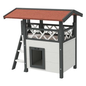 Kattenhuis – DeluxeCats - Luxe ontwerp – Balkon - Wit