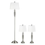Lampenset - LuxLight - Sfeervol - Modern - Zilver/wit